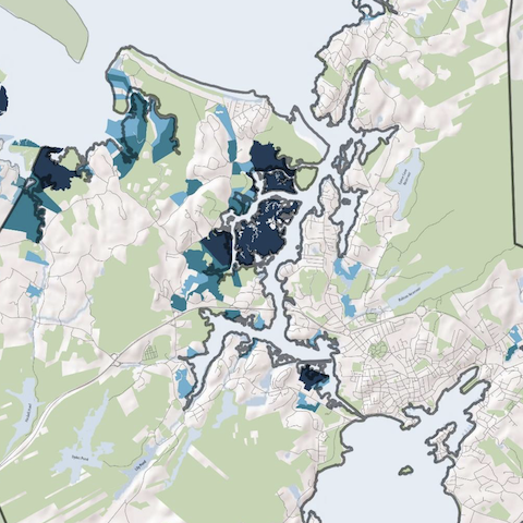 Gloucester Sea Level Rise Map