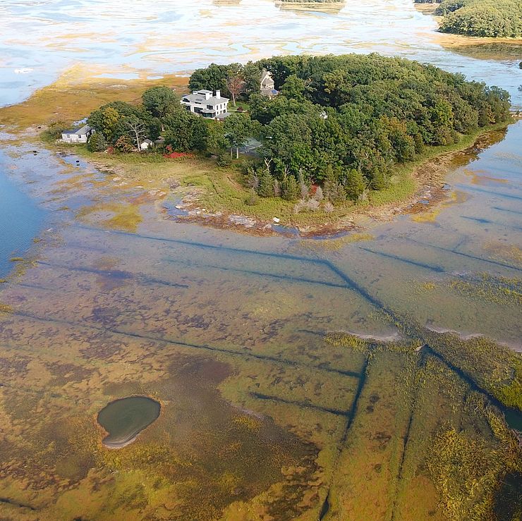 Cox Reservation Flooding Aerial